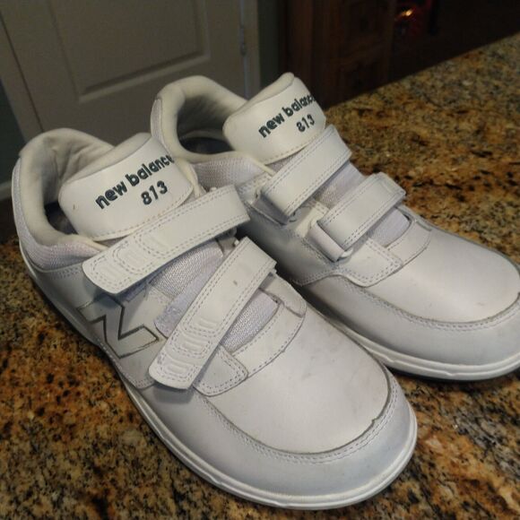 New Balance 813 White Men's Casual Hook and Loop Strap Sneakers MW813HWT Size 9 - Picture 2 of 12